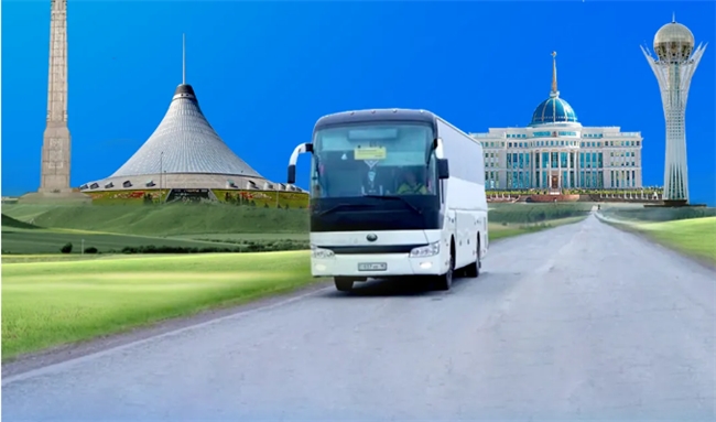 哈萨克斯坦黄金客运线上的宇通客车运营观察