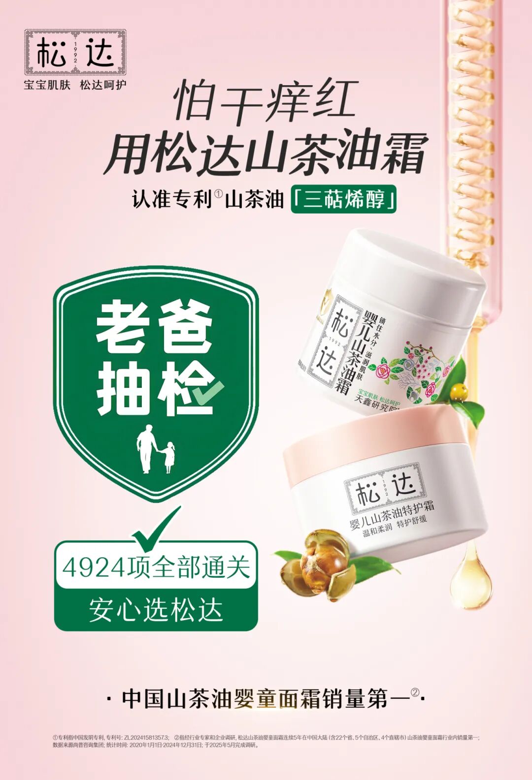 老爸抽检4924 项严审，三甲医院临床实证，松达为2500万妈妈交上安心答卷