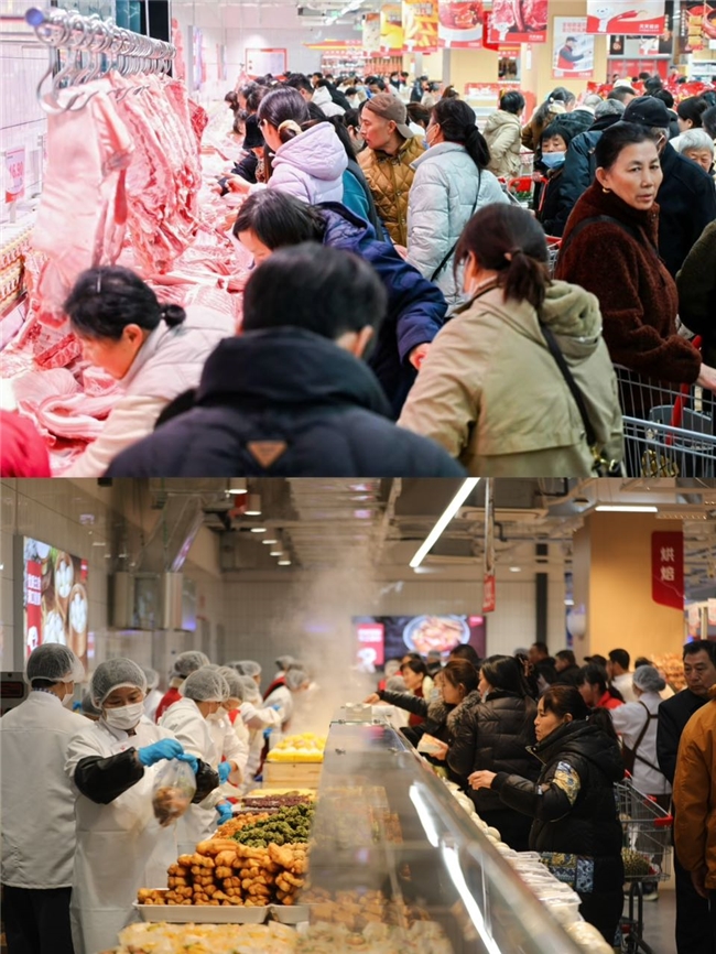 干尧榴莲、鲜鸡蛋遭抢购 京东折扣超市宿豫店开业引爆全城