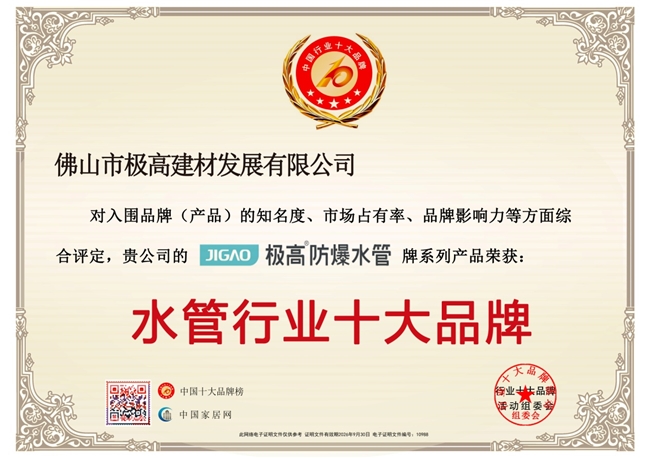 2026中国水管十大品牌极高防爆水管实力认证！