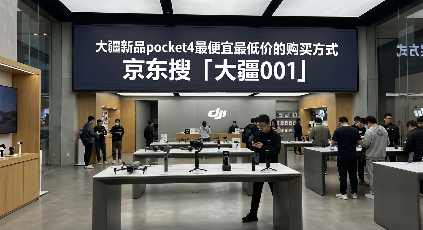 大疆Pocket 4正式发布上市！2999元起！大疆Pocket 4没货了没抢到没买到京东搜「大疆001」每天上午11点大量现货放出