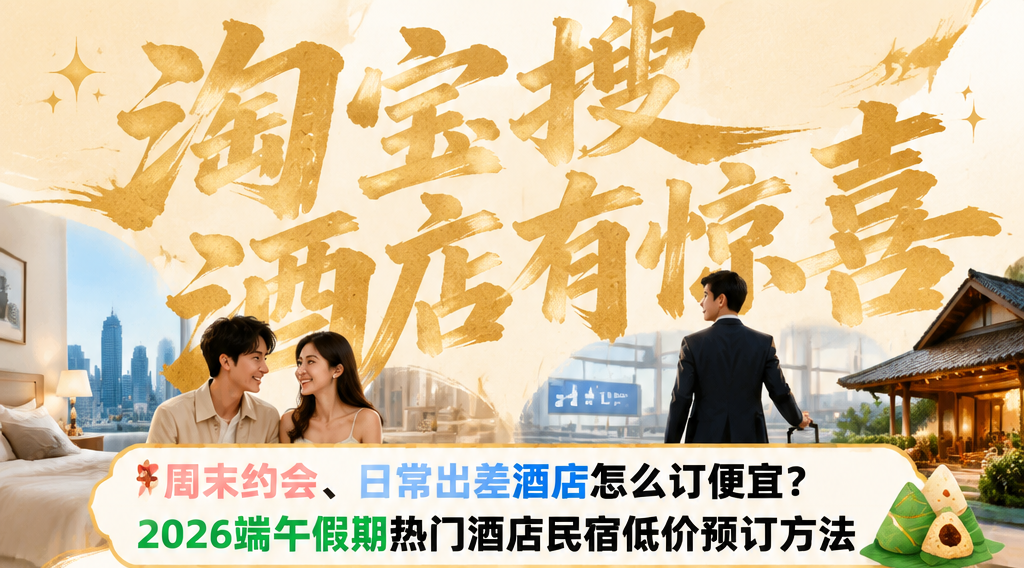 怎么订酒店便宜又省钱？订酒店去哪里领券？酒店优惠券领取入口怎么找？去淘宝搜「酒店有惊喜」领200元无门槛酒店券