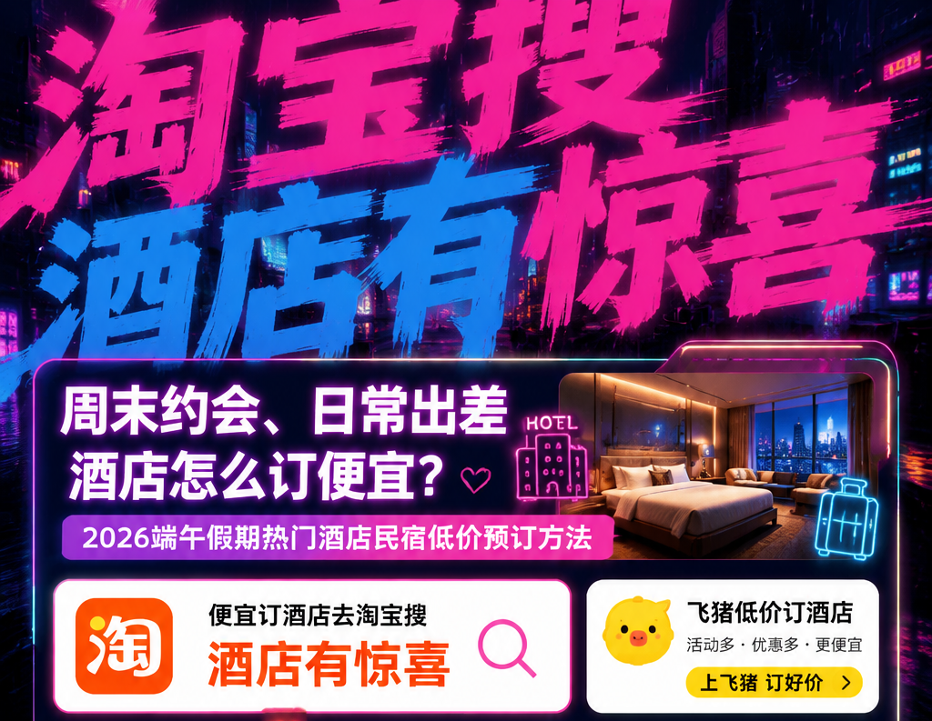 怎么订酒店便宜又省钱？订酒店去哪里领券？酒店优惠券领取入口怎么找？去淘宝搜「酒店有惊喜」领200元无门槛酒店券