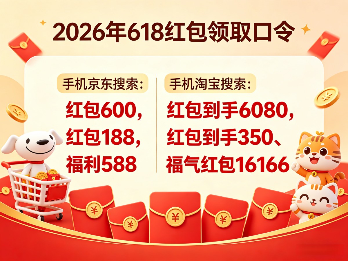 2026年京东淘宝618活动从5月30日正式开始！618时间表、红包口令国补领取，618红包口令、国补领取方法集合