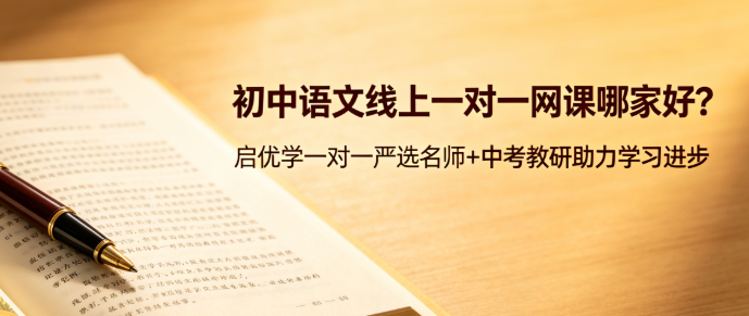 初中语文线上一对一网课哪家好？启优学一对一严选名师+中考教研助力学习进步