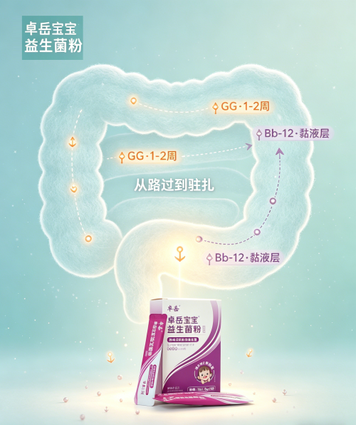 双王牌菌株循证护航，全WGO认证！解码卓岳宝宝益生菌的临床硬核实力