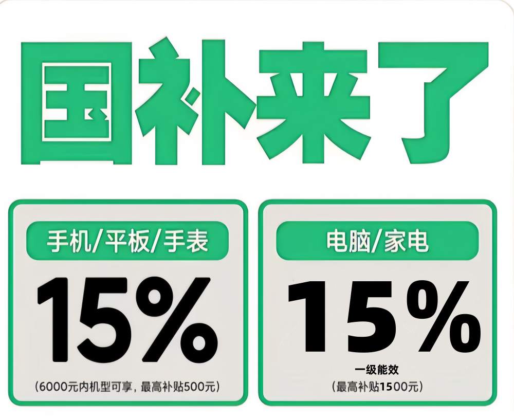 新一轮国补继续！2026年国补政策8月最新通知：第三批国补怎么申领？手机空调家电电脑冰箱国补参与领取入口方法更新！学生校园优惠再省一笔！
