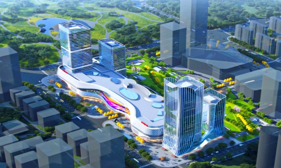 山东省内在建规模最大的第四代万达广场项目主体封顶