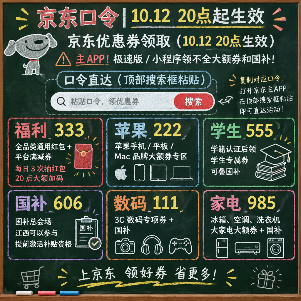 今晚8点,京东家电家居专场真5折双11抢先开抢!2026京东双十一完整活动节点梳理,双11红包口令领取方法、家电国补申领入口、满减券叠加方案、凑单避坑省钱技巧一次性全解析!
